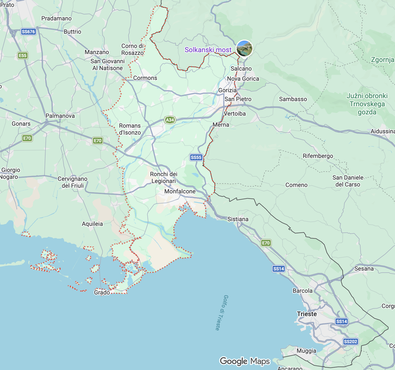 Mappa area operativa